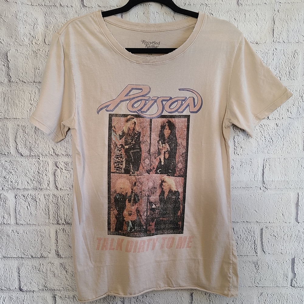 Recycled Karma Poison Talk Dirty To Me Graphic Tee NWOT SZ M